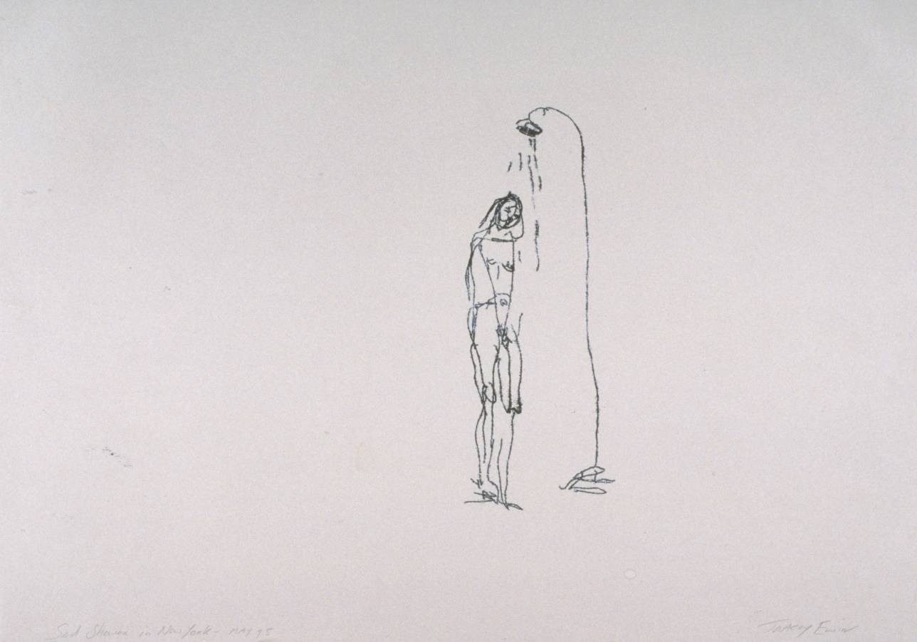 Sad Shower in New York 1995 by Tracey Emin born 1963